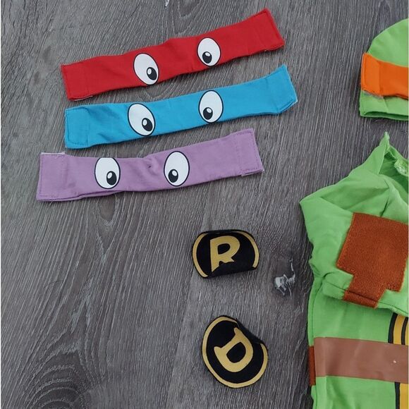 Rubie's Green and Orange Ninja Turtle Baby Costume - Picture 4 of 6